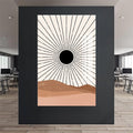 Artronauts Glass Print Desert Sunburst– Bohemian Tempered Glass Wall Art