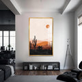 Artronauts Glass Print Cactus Horizon– Bohemian Tempered Glass Wall Art
