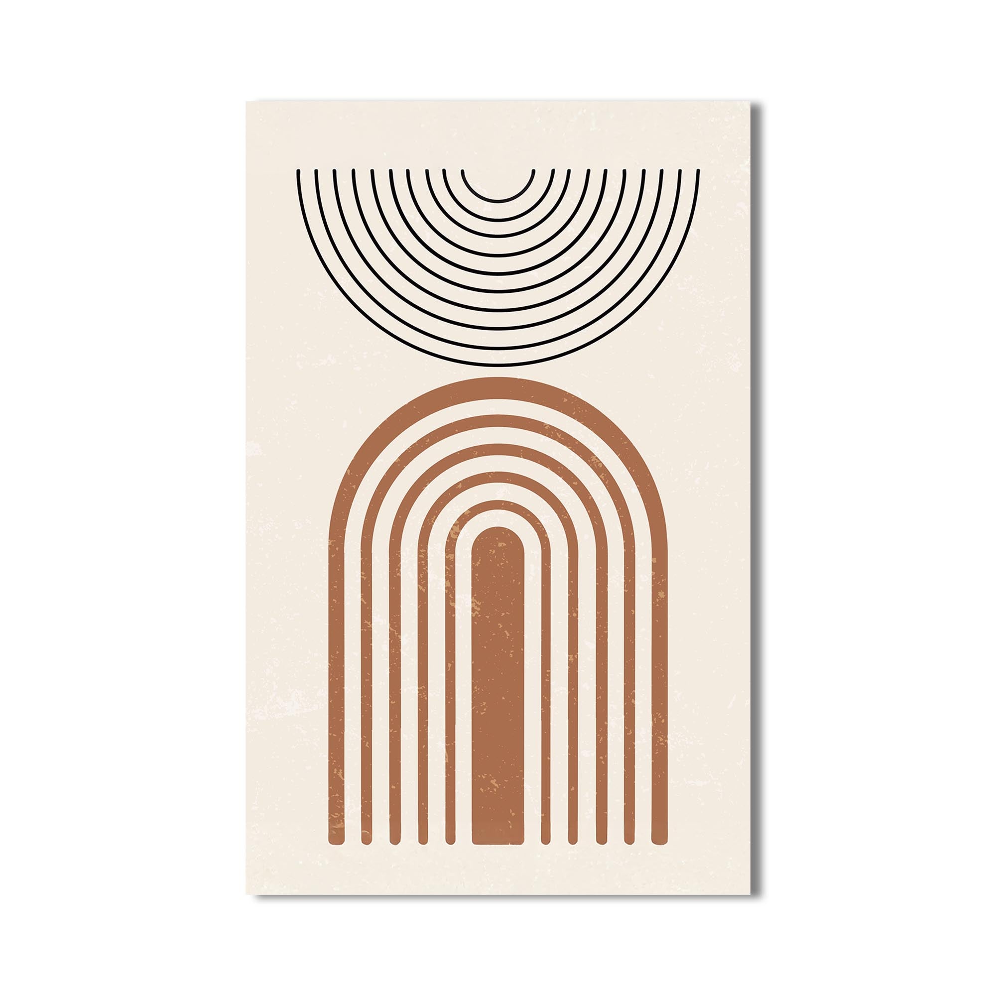 Arc & Horizon Minimal– Bohemian Tempered Glass Wall Art