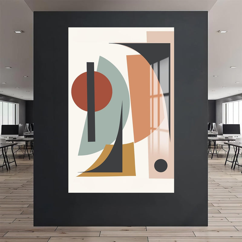 Artronauts Glass Print Retro Angle Composition – Bohemian Tempered Glass Wall Art