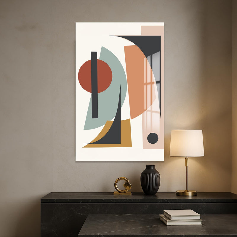 Artronauts Glass Print Retro Angle Composition – Bohemian Tempered Glass Wall Art