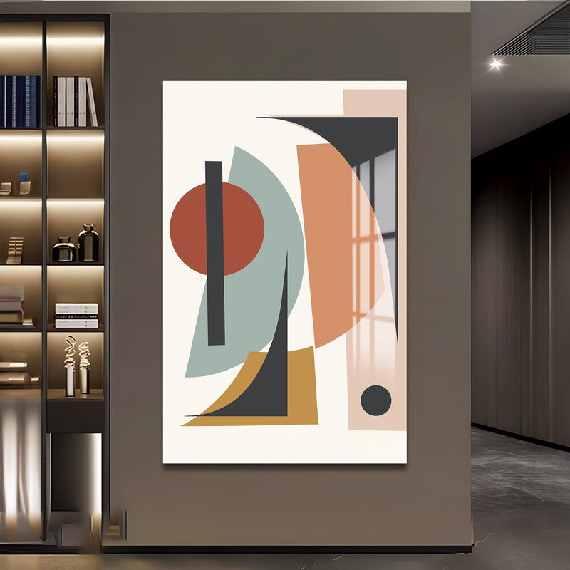 Artronauts Glass Print Retro Angle Composition – Bohemian Tempered Glass Wall Art