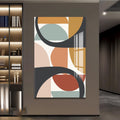 Artronauts Glass Print Mid-Century Pattern Grid – Bohemian Tempered Glass Wall Art