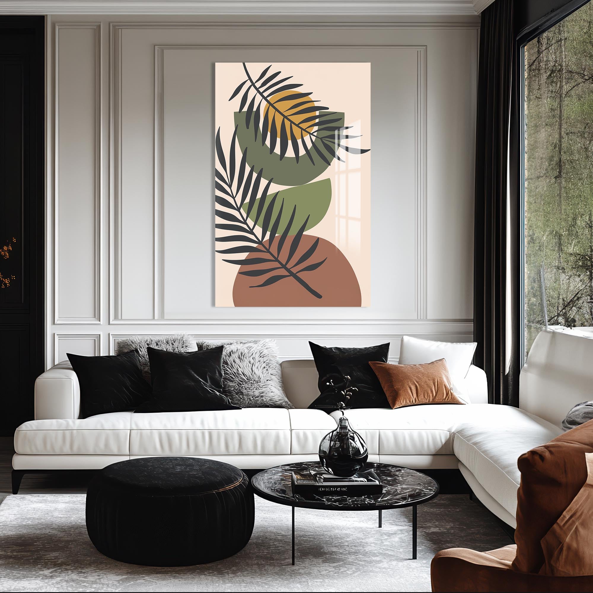 Tropical Balance – Bohemian Tempered Glass Wall Art