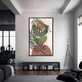 Artronauts Glass Print S | 72x46 cm | 28.3"x18.1" / Black Tropical Balance – Bohemian Tempered Glass Wall Art