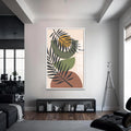 Artronauts Glass Print S | 72x46 cm | 28.3"x18.1" / White Tropical Balance – Bohemian Tempered Glass Wall Art
