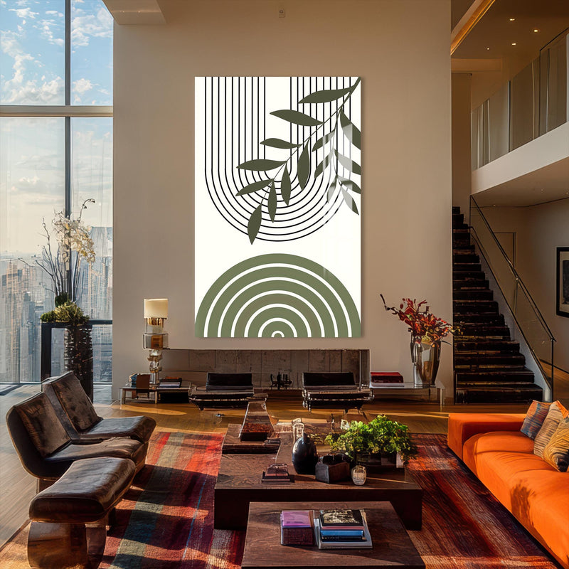 Artronauts Glass Print Botanical Arches Duo – Bohemian Tempered Glass Wall Art