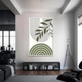Artronauts Glass Print S | 72x46 cm | 28.3"x18.1" / White Botanical Arches Duo – Bohemian Tempered Glass Wall Art