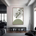 Artronauts Glass Print S | 72x46 cm | 28.3"x18.1" / Walnut Botanical Arches Duo – Bohemian Tempered Glass Wall Art