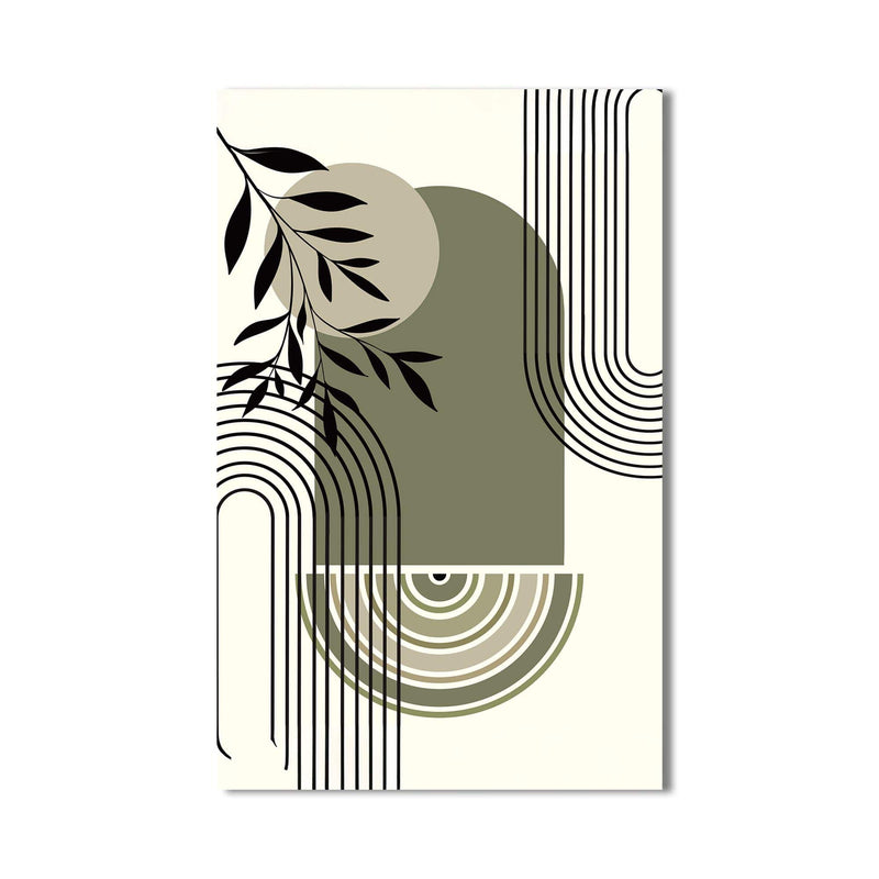 Artronauts Glass Print Olive Arc Harmony– Bohemian Tempered Glass Wall Art