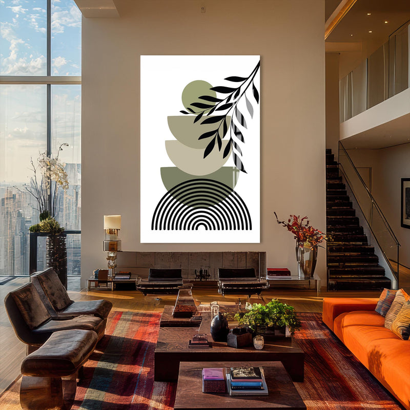 Artronauts Glass Print Botanical Balance– Bohemian Tempered Glass Wall Art
