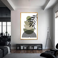 Artronauts Glass Print S | 72x46 cm | 28.3"x18.1" / Gold Botanical Balance– Bohemian Tempered Glass Wall Art