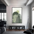 Artronauts Glass Print S | 72x46 cm | 28.3"x18.1" / Black Sage Sunrise Peaks– Bohemian Tempered Glass Wall Art
