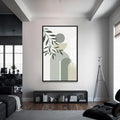 Artronauts Glass Print S | 72x46 cm | 28.3"x18.1" / Black Arc Rhythm Botanical– Bohemian Tempered Glass Wall Art