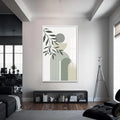 Artronauts Glass Print S | 72x46 cm | 28.3"x18.1" / White Arc Rhythm Botanical– Bohemian Tempered Glass Wall Art