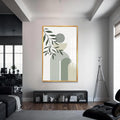 Artronauts Glass Print S | 72x46 cm | 28.3"x18.1" / Gold Arc Rhythm Botanical– Bohemian Tempered Glass Wall Art