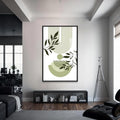 Artronauts Glass Print S | 72x46 cm | 28.3"x18.1" / Black Verdant Flow– Bohemian Tempered Glass Wall Art
