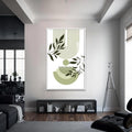 Artronauts Glass Print S | 72x46 cm | 28.3"x18.1" / White Verdant Flow– Bohemian Tempered Glass Wall Art