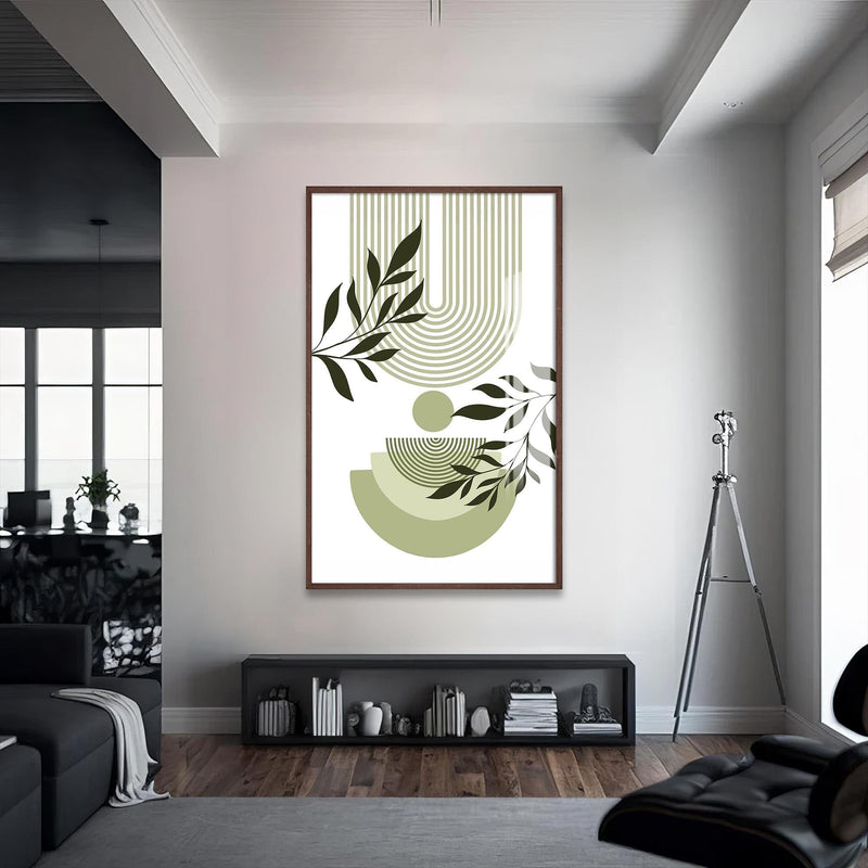 Artronauts Glass Print S | 72x46 cm | 28.3"x18.1" / Walnut Verdant Flow– Bohemian Tempered Glass Wall Art