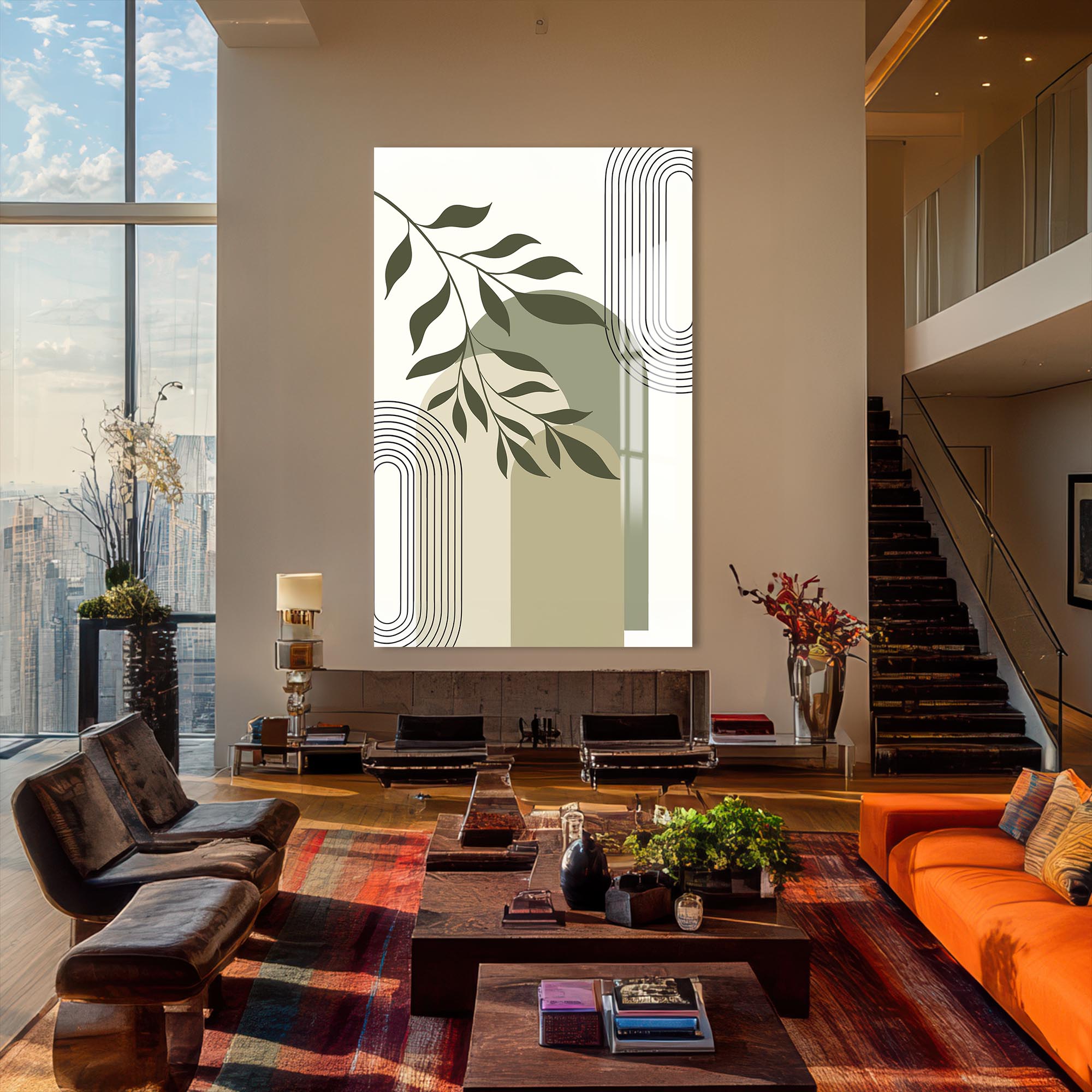 Artronauts Glass Print Garden Arc Composition– Bohemian Tempered Glass Wall Art