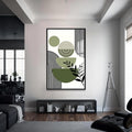 Artronauts Glass Print S | 72x46 cm | 28.3"x18.1" / Black Tropical Colour Drift– Bohemian Tempered Glass Wall Art