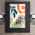 Artronauts Glass Print Sunset Bloom Abstract– Bohemian Tempered Glass Wall Art