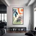 Artronauts Glass Print S | 72x46 cm | 28.3"x18.1" / Black Sunset Bloom Abstract– Bohemian Tempered Glass Wall Art