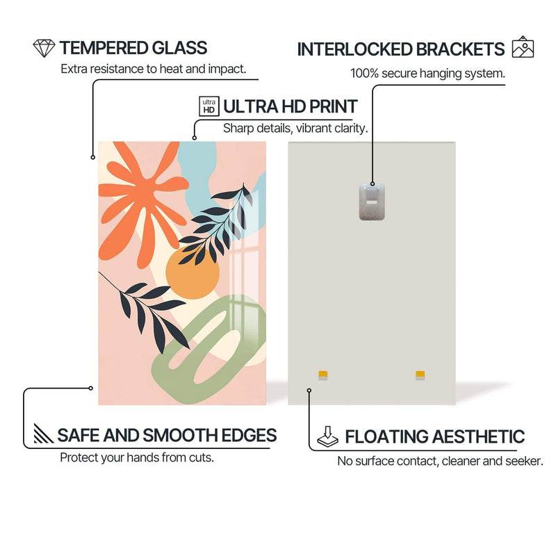 Artronauts Glass Print Warm Arc Garden– Bohemian Tempered Glass Wall Art