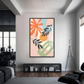 Artronauts Glass Print S | 72x46 cm | 28.3"x18.1" / Black Warm Arc Garden– Bohemian Tempered Glass Wall Art