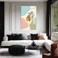 Artronauts Glass Print Peach Twin Bloom– Bohemian Tempered Glass Wall Art