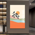 Artronauts Glass Print Golden Single Bloom– Bohemian Tempered Glass Wall Art