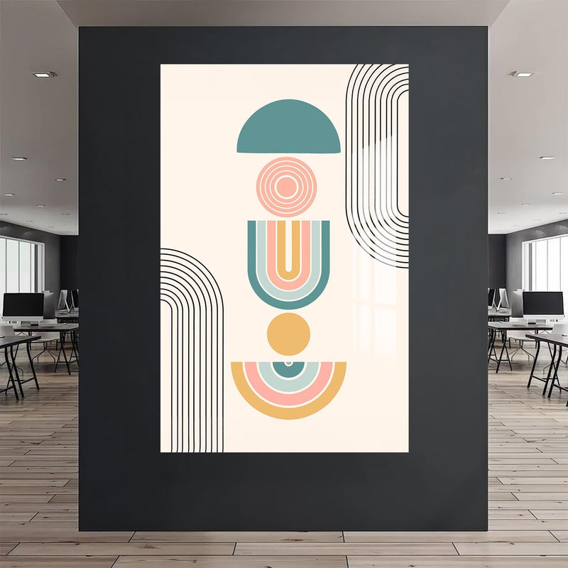 Artronauts Glass Print Terracotta Steps– Bohemian Tempered Glass Wall Art