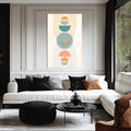 Artronauts Glass Print Sunburst Totem– Bohemian Tempered Glass Wall Art