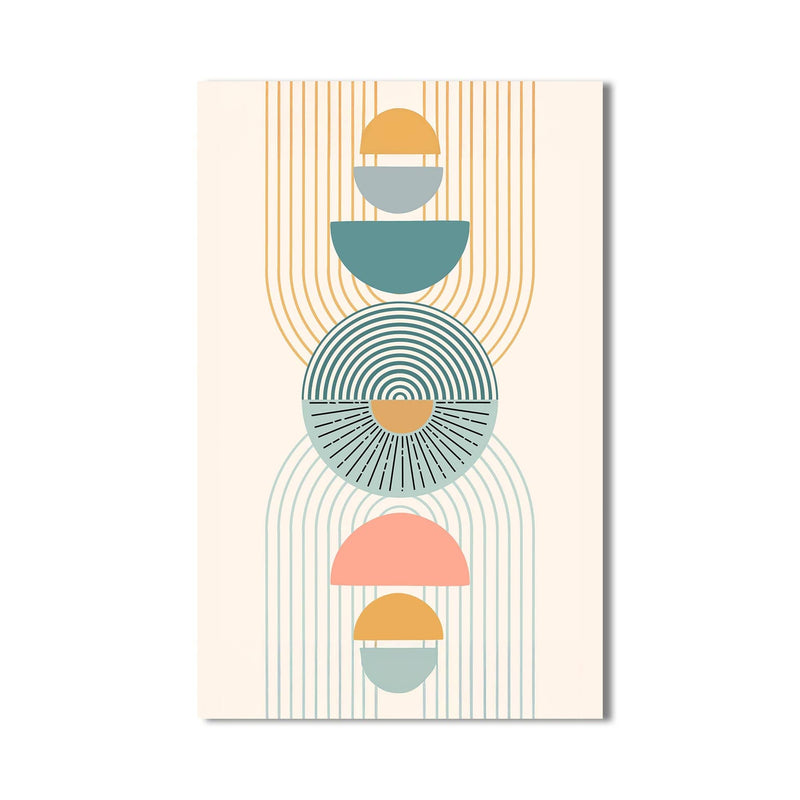 Artronauts Glass Print Sunburst Totem– Bohemian Tempered Glass Wall Art