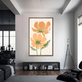 Artronauts Glass Print S | 72x46 cm | 28.3"x18.1" / Walnut Modern Totem– Bohemian Tempered Glass Wall Art