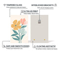 Artronauts Glass Print Soft Garden Harmony– Bohemian Tempered Glass Wall Art