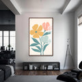 Artronauts Glass Print S | 72x46 cm | 28.3"x18.1" / Walnut Soft Garden Harmony– Bohemian Tempered Glass Wall Art