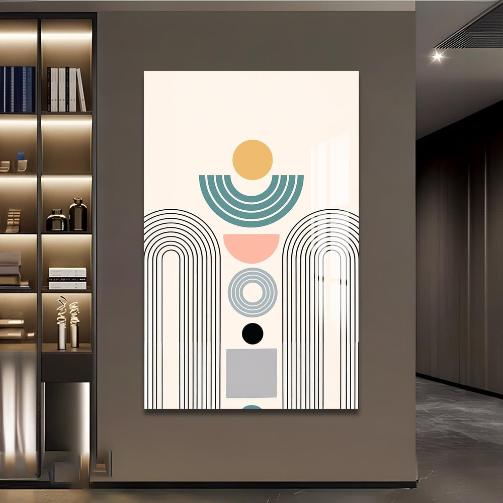 Artronauts Glass Print Solar Geometry– Bohemian Tempered Glass Wall Art