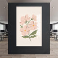 Artronauts Glass Print Blush Wildflower– Bohemian Tempered Glass Wall Art