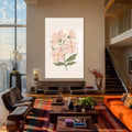 Artronauts Glass Print Blush Wildflower– Bohemian Tempered Glass Wall Art