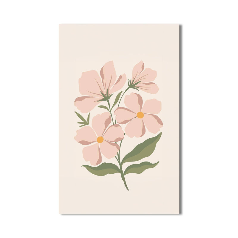 Artronauts Glass Print Blush Wildflower– Bohemian Tempered Glass Wall Art