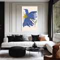 Artronauts Glass Print Blue Lily Poise– Bohemian Tempered Glass Wall Art