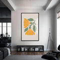 Artronauts Glass Print S | 72x46 cm | 28.3"x18.1" / Black Golden Botanical Duo– Bohemian Tempered Glass Wall Art