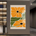 Artronauts Glass Print Amber Petal Duo– Bohemian Tempered Glass Wall Art