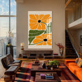 Artronauts Glass Print Amber Petal Duo– Bohemian Tempered Glass Wall Art