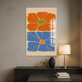 Artronauts Glass Print Retro Bloom Contrast– Bohemian Tempered Glass Wall Art