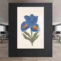 Artronauts Glass Print Blue Iris Calm– Bohemian Tempered Glass Wall Art