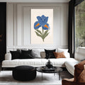 Artronauts Glass Print Blue Iris Calm– Bohemian Tempered Glass Wall Art