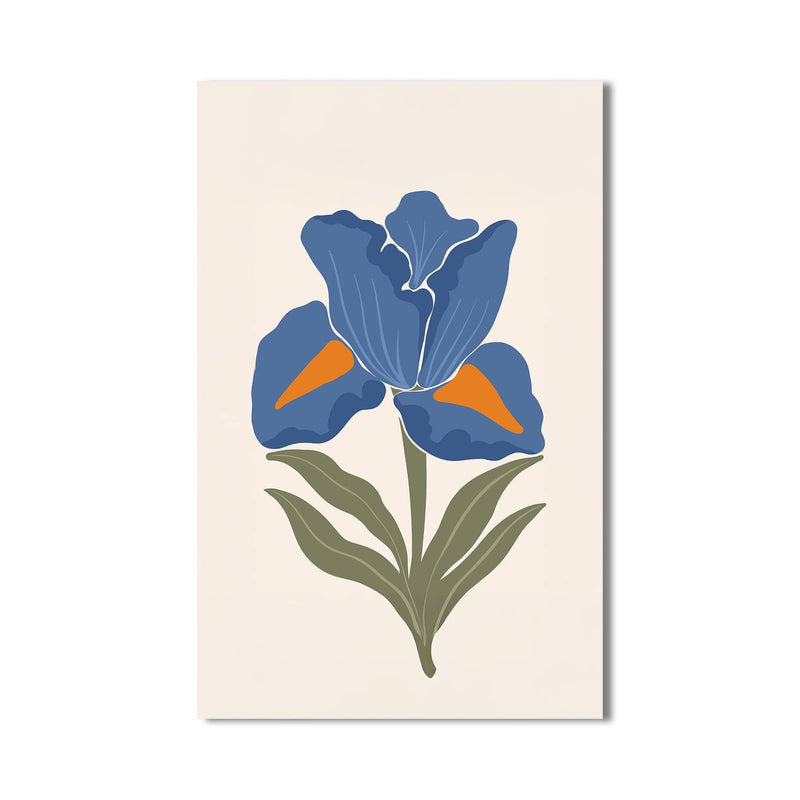 Artronauts Glass Print Blue Iris Calm– Bohemian Tempered Glass Wall Art