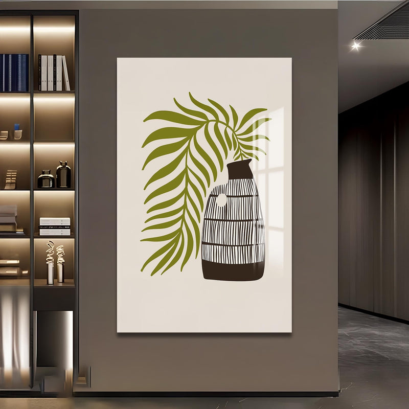 Artronauts Glass Print Palm Vessel– Bohemian Tempered Glass Wall Art